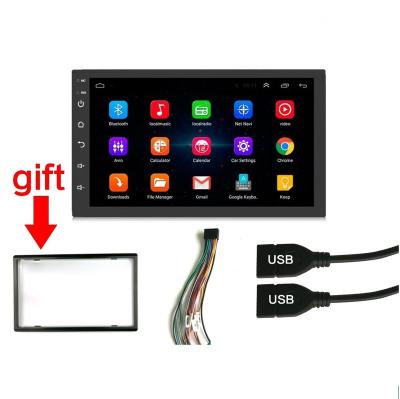 China Universal 2.5D Inch 2.5D Screen Dual 2din DVD Player Head Unit Stereo GPS 7 Car Radio Android Multimedia VCR Universal Car Radio BT for sale