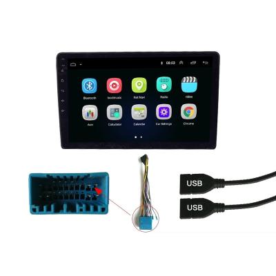 China GPS 9 Inch Double 2din Touch Screen GPS BT Stereo Mirror Link Android Car Radio Multimedia VCR Universal Auto Radio Car for sale