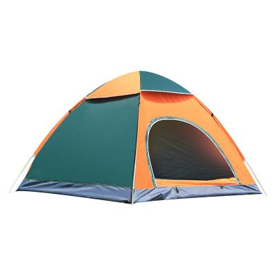 China Tenda de campamento de 4 personas 170T de poliéster resistente al agua Tenda de campamento 1.40kg en venta