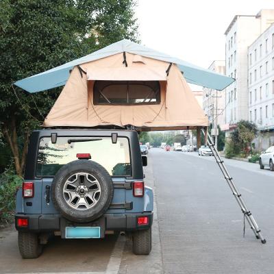 China Lightweight Rooftop Camper Tent Full Automatic Outdoor Camping Soft Top Car Top Tent for sale