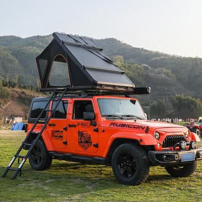 China Triangle Aluminium Camping Dachzelt 1-2 Personen Dachzelt Harte Schale zu verkaufen