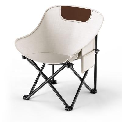 China Comfortable Portable Camping Chair Iron Metal Moon Chair For Home Barbecues for sale