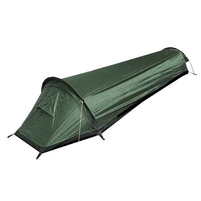 China One Person Backpacking Tent Ultralight Army Green Bivy Sack Camping Tent for sale