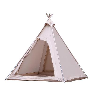 China Spacious Teepee Style Camping Outdoor Tents Camping Picnic Tents With Double Doors for sale