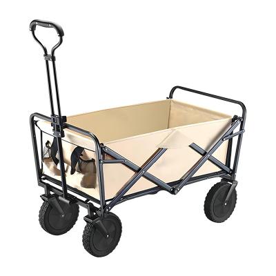 China Compact Folding Wagon Cart Adjustable Collapsible Wagon For Outdoor Camping for sale