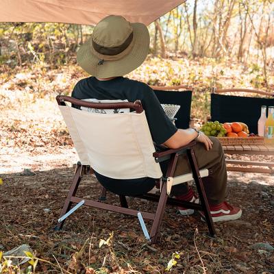 China China Classic Folding Camping Portable Wooden Chair With Carry Bag for sale