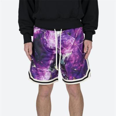 China 2022 New Arrival Men's Mesh Shorts Fashion Sublimation Printed Anti-wrinkle Sports Shorts Mens Basketball Shorts for sale