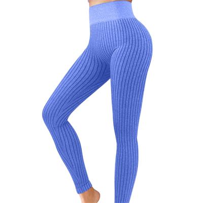 China 2022 Wholesale New Style Women's Breathable Yoga Sports Stretch Leggings Waist Seamless Gym Leggings for sale