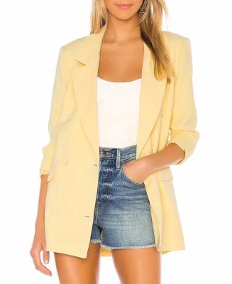 China 2022 Anti-wrinkle new arrival women's blazer spring fashion high quality slim fit color smart women's blazer jackets for sale