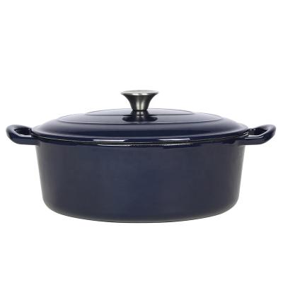 China High Grade Cookware Stick Cast Iron Purple Color Not Easily Assembled Soup Stock Cooking Pot for sale