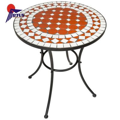 China High Quality Portable Folding Outdoor Mosaic Table Vintage Bistros Outdoor Cafe Garden Furniture Mosaic Table for sale