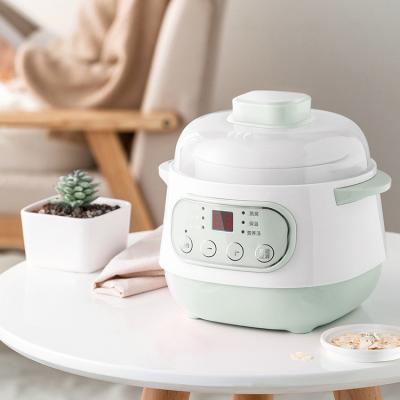 China Smart Electric Slow Timing Stew Cooker Slow Stew Machine Hot Selling Slow Cooker Ceramics Ceramic Coatings 1L Multi Reservation Electric Pot for sale