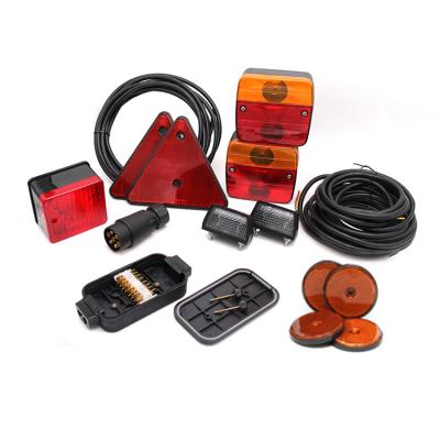 China Indicator Emark 12V Rear Trailer Lamps Set Trailer Light Kit for sale