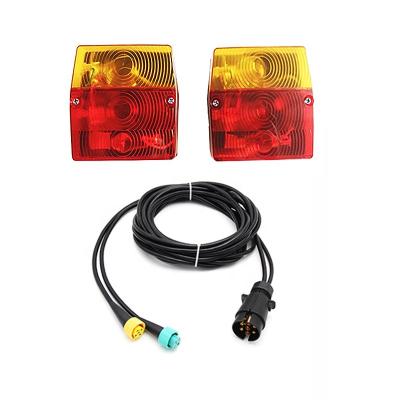 China Emark Trailer Truck 21W/5W 12V UV Trailer Tail Lights With 5pin Connector for sale