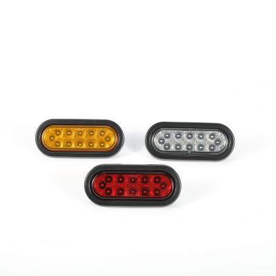 China Dots Factory led led truck high quality oval trailer turn stop 6 inch rear lights led for sale