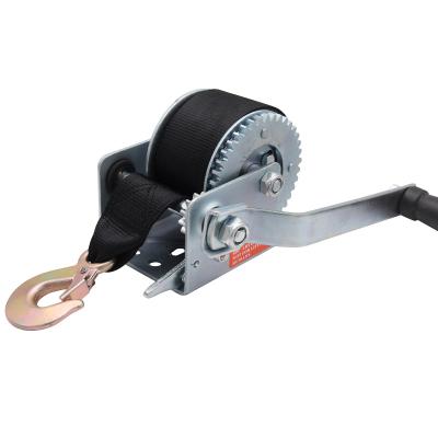 China Trailer Truck Used 2021 Hot Sale 800lbs Manual Hand Winch With 8m Strap for sale