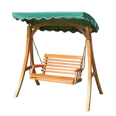 China Modern outdoor indoor home furniture rwooden swing chair hanging wooden chair with wooden shaped bracket swing chair for sale