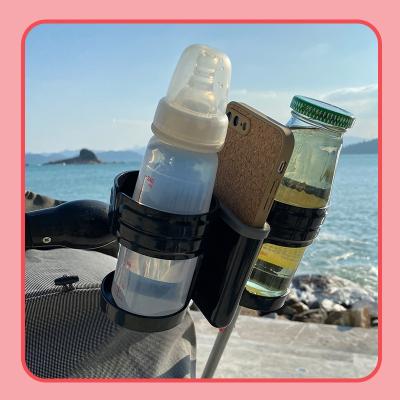 China ABS+TPE Baby Travel Two-in-One Stroller Cup Holder Anti-collision Double Pram Bottle Drink HolderWith Mobile Phone Solt for sale