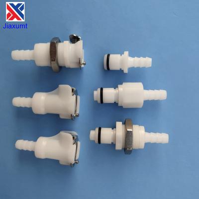 China 1/16 Alternate To 1/4 Hose Barb Connector Plastic Male Female Luer Lock Adapter Tubing Quick Connector For DVT Pump for sale