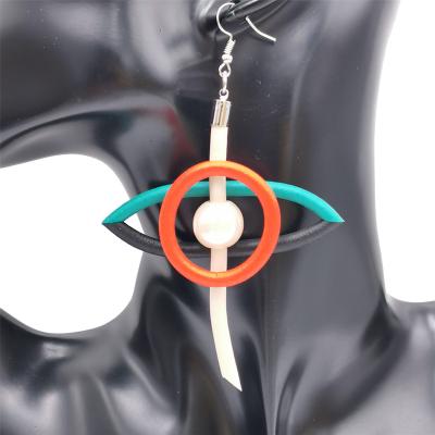 China BOHEMIA Demon Eye Drop Earrings For Women Jewelry Handmade Luxury Rubber Bead Beaded Dangle Earrings Accessories Gothic Gift for sale