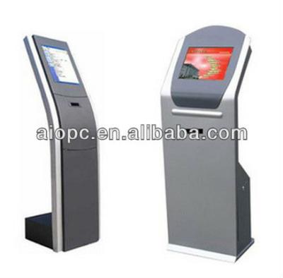 China 19 Inch Indoor Free Stand Touch Screen Computerized Data Kiosk en venta