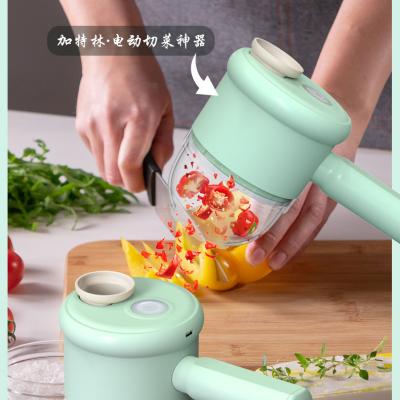 China Portable Electric Vegetable Cleaver And Slicer New Sustainable Multifunctional Vegetable Cutter 2022 Mini Hand For Kitchen for sale