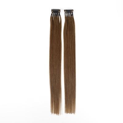 Chine Pas de perte de cheveux russe de la cuticule de cheveux vierge aligné 6D extensions de cheveux 2nd génération à vendre