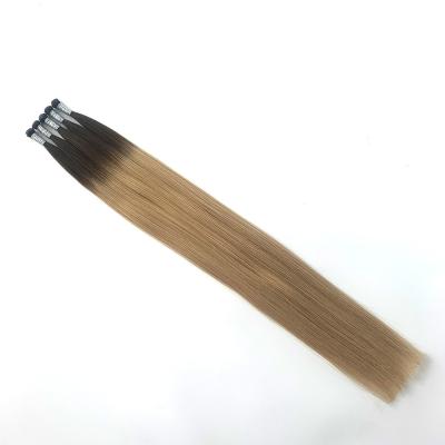 China Designed Double Drawn Hair Supplies 100g/pack Straight PU Flat Russian Hair Weft for sale