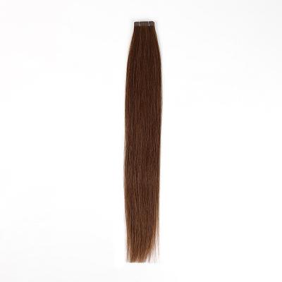 China 100% Human Hair Silky Straight Extensions Vendor Natural Color European Tape in Remy Hair for sale