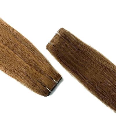 China Hair Length 20inch Natural Invisible Double Drawn Virgin Tape in Human Hair Extension for sale