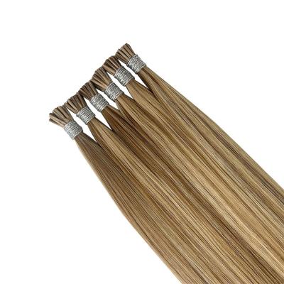 China 100% Human Hair Ombre Color I Tip Hair Extensions Double Drawn Ratio Pre-Bonded Type for sale