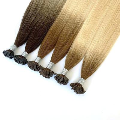 China Remy European Hair Extensions Flat Tip Straight Human Hair Pre-Bonded Type Hair Connector for sale