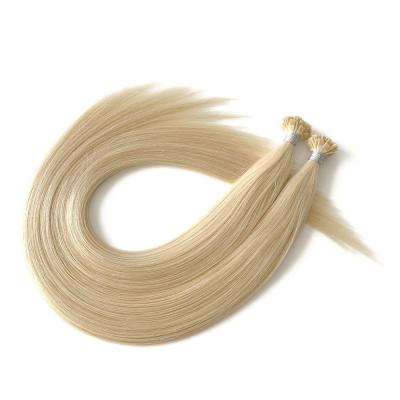 China Raw Flat Tip Hair Natural Color Straight Hair Virgin Remy Russian Hair Extensions US for sale