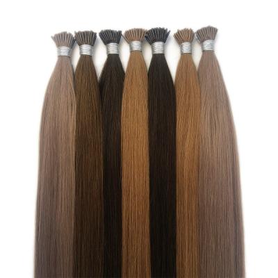 China 18inch Cuticle Aligned I-Tip Human Hair Extensions 18inch Hair Length for sale