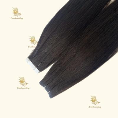 China Chinese Hair Jet Black Invisible Seamless Injected Tape Human Hair Extensions with 1 for sale