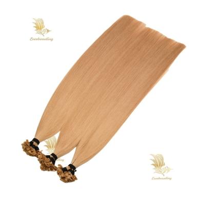 China Double Drawn European Hair Flat Tip Extensions No Shedding and Quick Shipping Services for sale