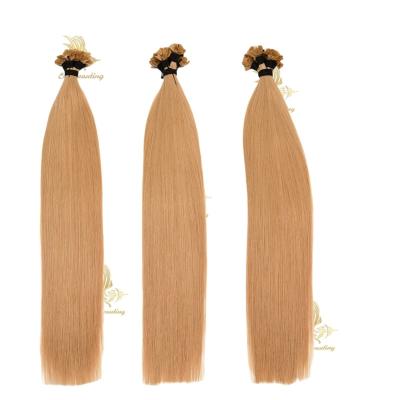 China 50.00cm * 8.00cm * 3.00cm Package Size Double Drawn Virgin Flat Tip Hair Extension for sale