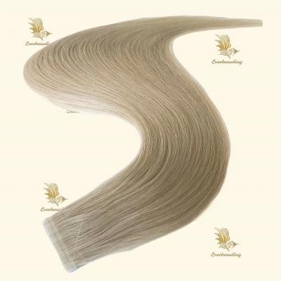 China 20inch Ash Blonde Color Russian Tape Hair Extension Seamless Tape in Extensions Human Hair for sale