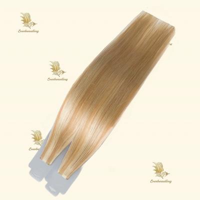 China Human Hair Extensions No Shedding 100% Cuticle Aligned Piano Color Narrow Tape in Hair for sale