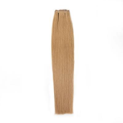 China 100% Remy Human Hair Invisible Clip Ins Long Straight PU Natural Texture Hair Extension for sale