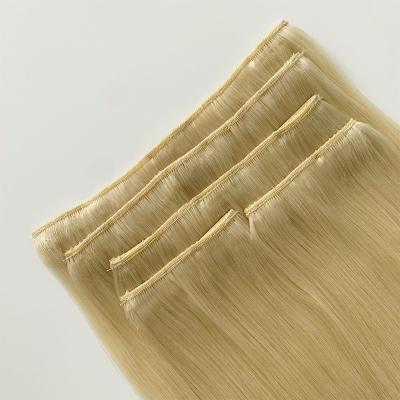 China 100% Human Hair Clip Ins Blonde Color 30 Day Return refunds Clip-in Hair Extension for sale