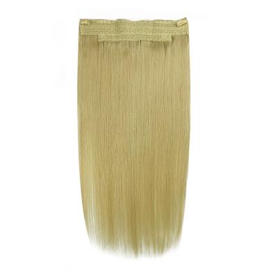 Κίνα Ινδικά μαλλιά Flip in Hair Fish Wire Hair Extension με ανθρώπινο τρίχωμα Τύπος Halohair-231014 προς πώληση