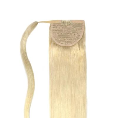 China Rechte menselijke haar paardenstaart verlengstuk PE-230829 20 inch Kinky Rechte/Curly paardenstaart Te koop