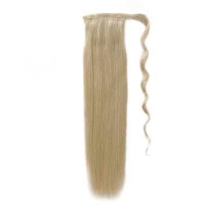 China 100% Human Remy Virgin Hair Ponytail Drawnstring Extensions voor het bruto gewicht van het pakket Te koop