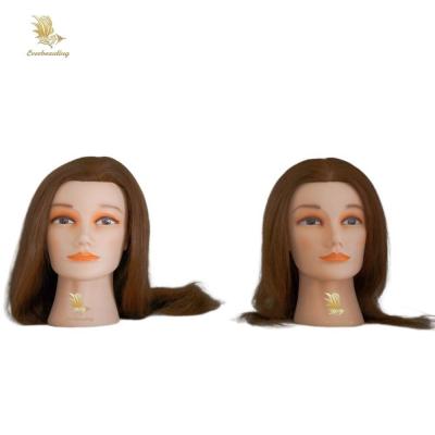 China Chemical Fiber Hair Mannequin Head for Hairdresser Training and Cosmetology Practice for sale