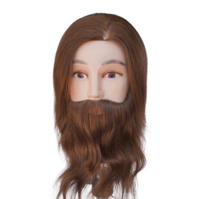 China Male Mannequin Head with Beard Professional Hairdresser Training Mannequin for sale