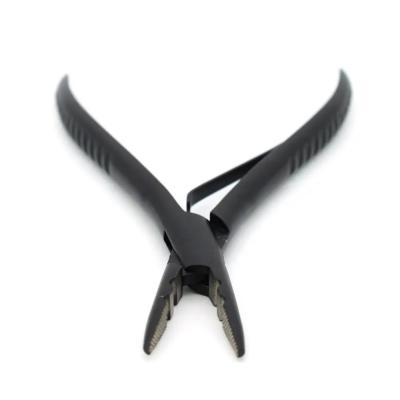 China Customized Request Hair Parting Tool Stainless Steel I-Tips Micro Beads Closer Plier for sale