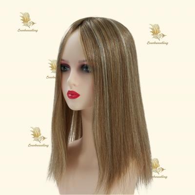 China Human Hair Women Toppers with Full Payment Undetectable Monofilament and Shipping Cost for sale