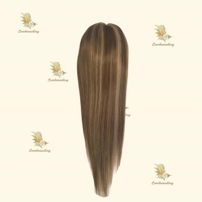 China Swiss Lace European Mono Silk Base Hair Toppers Closure Virgin Remy Human Hair 5*6.5 Inch for sale