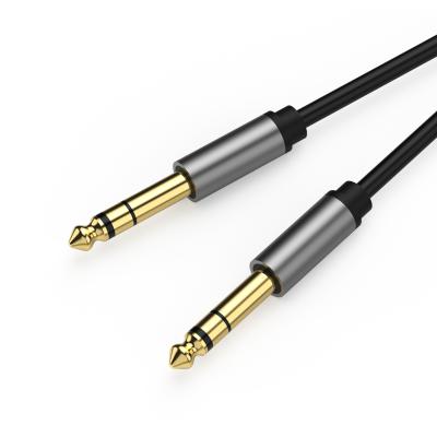 China 2021 Luxury Hot Selling Soft And Durable 6.35mm To 6.35mm Audio Cable For Microphone Speaker Guitar for sale